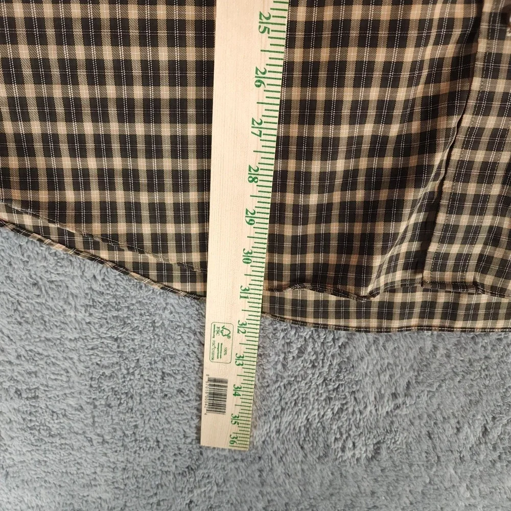 Gander Mountain Shirt Mens Large Plaid Button Chest Pocket Long Sleeve Outdoor